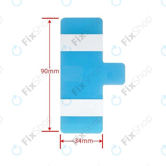 Universalpe Bandă adezivă sub Baterie Adhesive - 34 x 90mm