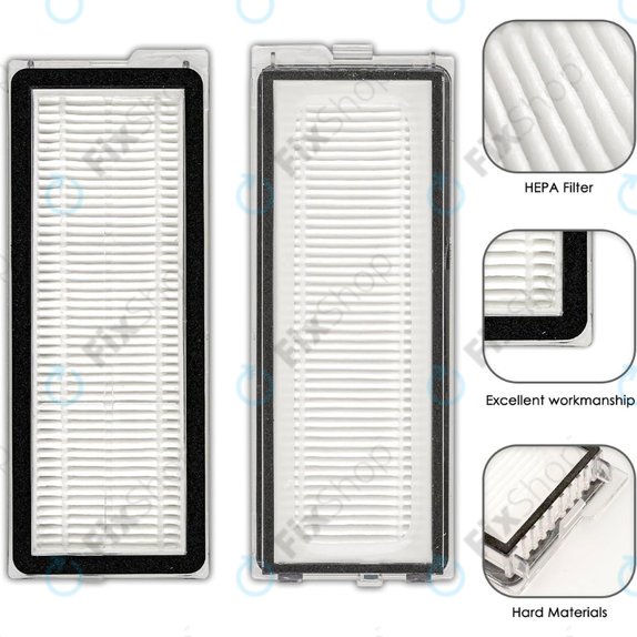 Filtru HEPA, 2 buc. pentru Xiaomi Roborock Qrevo Curv, Qrevo Edge, Qrevo MaxV, Qrevo Pro, Qrevo Plus, QV-series