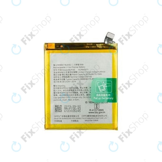 Oppo Reno 2 Z - Baterie BLP737 4000mAh - O-4902840 Genuine Service Pack