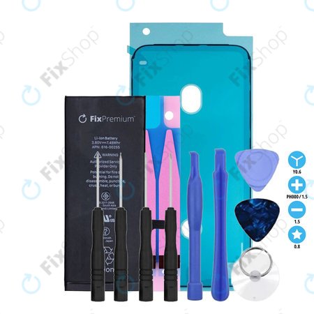 Apple iPhone 7 - Baterie 1960mAh FixPremium + Autocolant sub Baterie + Autocolant sub LCD + Set de Unelte - Multipack