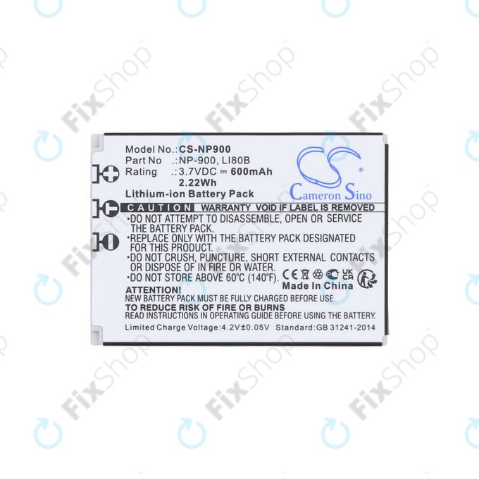 Baterie pentru Agfa, Aosta, Avant, Benq, Minolta, Olympus, Polaroid, 600mAh, Li-Ion, 3.7V, Li-80B, HQ