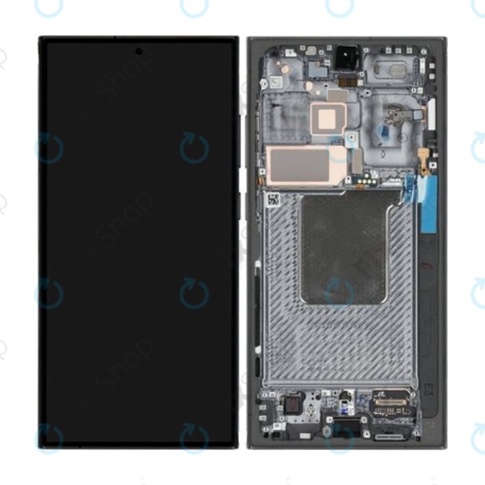 Samsung Galaxy S24 Ultra S928B - Ecran LCD + Sticlă Tactilă + Ramă (Titanium Black) - GH82-33396B Genuine Service Pack