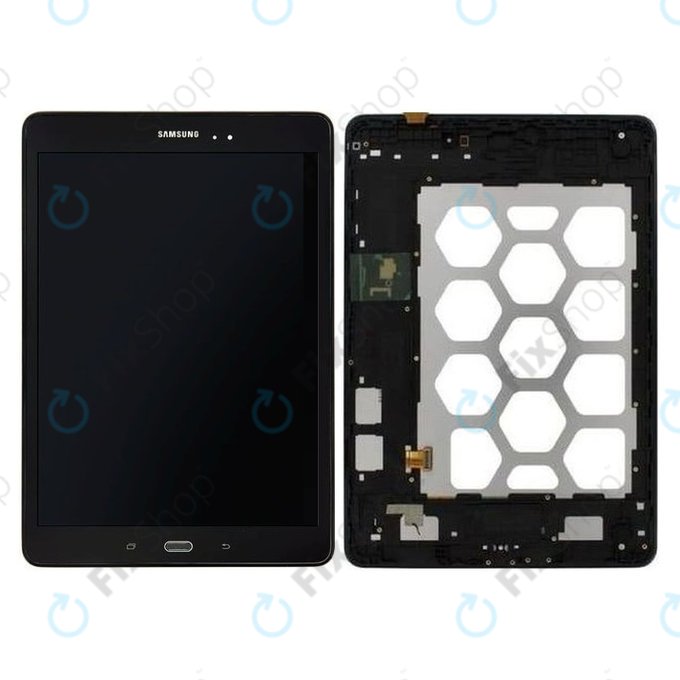 Samsung Galaxy Tab A 9.7 T550 - Ecran LCD + Sticlă Tactilă + Ramă (Black) - GH97-17400D Genuine Service Pack