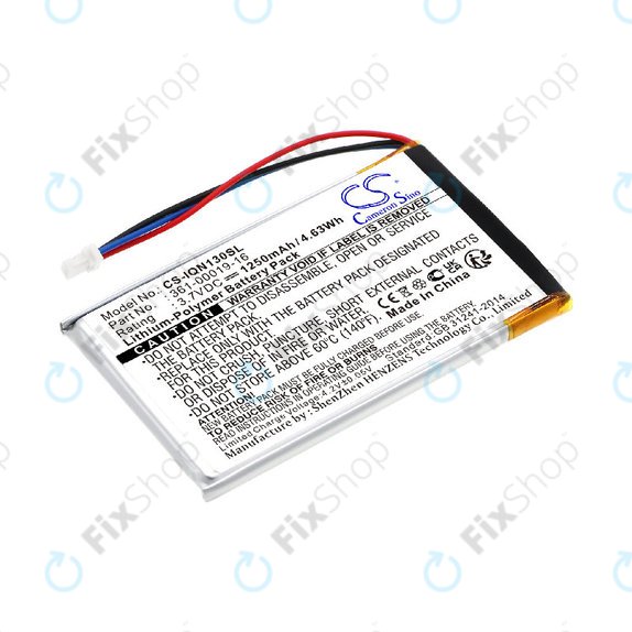 Baterie pentru Garmin Nüvi 1300, 1350, 1370, 1390, 1490, 1250mAh, Li-Pol, 3.7V, 361-00019-16, HQ