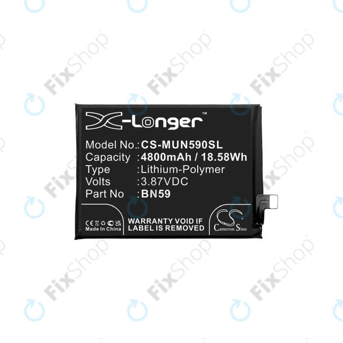 Xiaomi Redmi Note 10 M2101K7AI M2101K7AG, Note 10S M2101K7BG M2101K7BI - Baterie BN59 4800mAh HQ