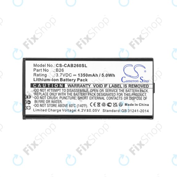 Baterie pentru Cat B26, 1350mAh, Li-Ion, 3.7V, B26, HQ