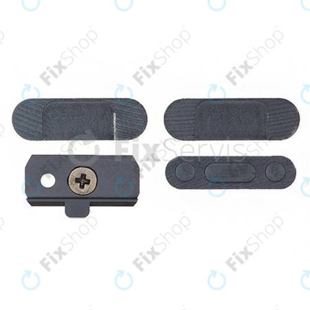 Apple iPad Mini, Mini 2, Air - Tlačidlá Zapínania + Hlasitosti + Tichého Režimu (Space Gray)