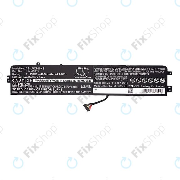Baterie pentru Lenovo Ideapad 700, Legion Y520, R720, 4050mAh, Li-Ion, 11.1V, L14M3P24, HQ