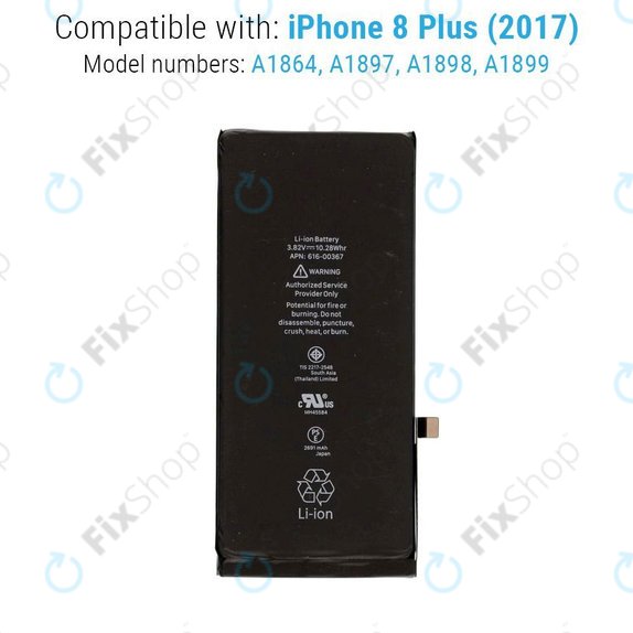Baterie pentru iPhone 8 Plus, 2691mAh, FixPremium