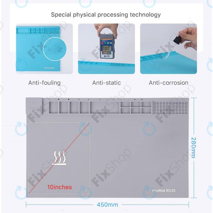 Refox ProMat RS30 - Pad de Încălzire - Separator de Ecran LCD - 45 x 28cm