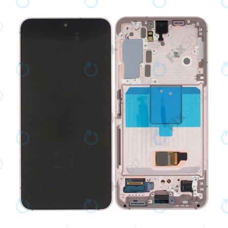 Samsung Galaxy S22 S901B - Ecran LCD + Sticlă Tactilă + Ramă (Pink Gold) - GH82-27520D, GH82-27521D Genuine Service Pack