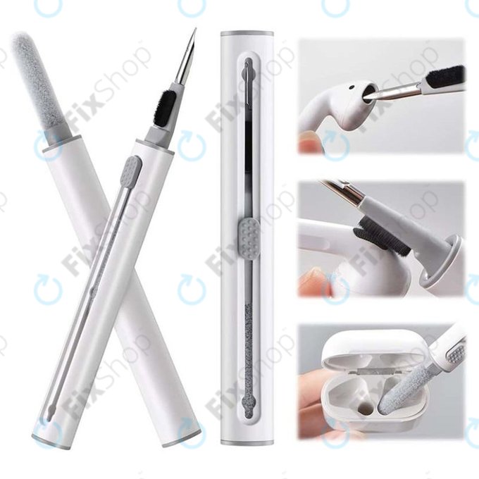 Stilou de curățare pentru curățarea telefoanelor și căștilor (alb)