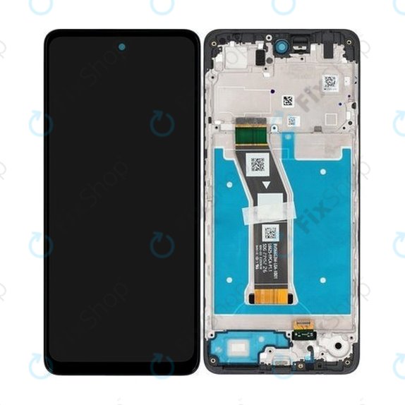 Motorola Moto G04 - Ecran LCD + Sticlă Tactilă + Ramă (Black) - 5D68C23890 Genuine Service Pack