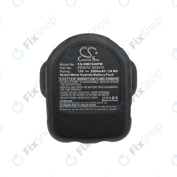 DeWalt DC, DW, 2000-series - Baterie DE9074, DE9075, 152250-27, 397745-01 2000mAh HQ