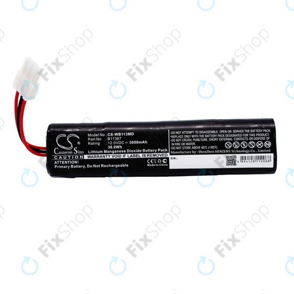 Baterie pentru Schiller America AED 10 Jump Start, 3000mAh, Li-MnO2, 12V, 00185-2, HQ
