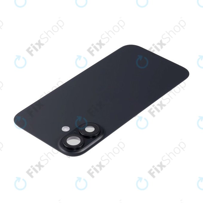 Apple iPhone 16 Plus - Sticlă pentru carcasa din spate + Sticlă cameră + Placă metalică + Magneți MagSafe (Black)