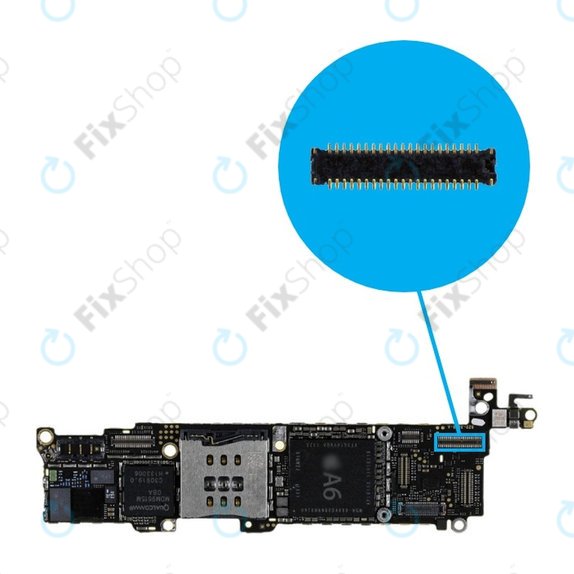 Apple iPhone 5 - Conector al Touchscreen + Placa de control de bază