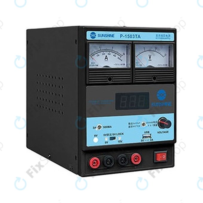 Sunshine P-1503TA - Sursă de Alimentare Reglabilă (0-15V, 0-3A)