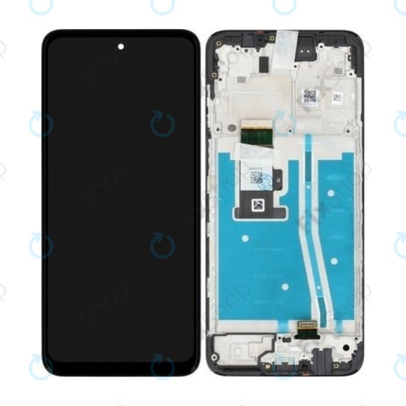Motorola Moto G53 5G - Ecran LCD + Sticlă Tactilă + Ramă (Black) - 5D68C22150 Genuine Service Pack