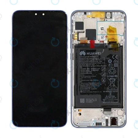 Huawei Y9 (2019) - Ecran LCD + Sticlă Tactilă + Ramă + Baterie (Aurora Purple) - 02352FDU