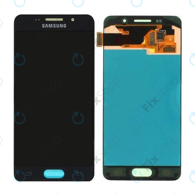 Samsung Galaxy A3 A310F (2016) - Ecran LCD + Sticlă Tactilă (Black) - GH97-18249B, GH97-19803B Genuine Service Pack