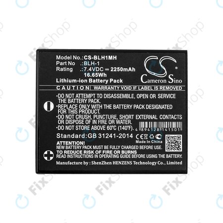 Baterie pentru Olympus E-M1, 2250mAh, Li-Ion, 7.4V, BLH-1, HQ