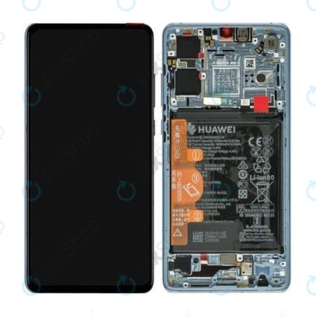 Huawei P30 - Ecran LCD + Sticlă Tactilă + Ramă + Baterie (Breathing Crystal) - 02352NLP, 02354HMF, 02354KUB Genuine Service Pack