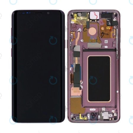 Samsung Galaxy S9 Plus G965F, G965FD - Ecran LCD + Sticlă Tactilă + Ramă (Lilac Purple) - GH97-21691B, GH97-21722B, GH97-21692B Genuine Service Pack