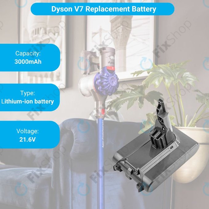 Dyson V7 - Baterie 968670-02, 968670-03 Li-Ion 21.6V 3000mAh