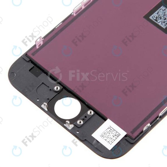 Ecran pentru iPhone 6, Black, Sticlă tactilă cu ramă