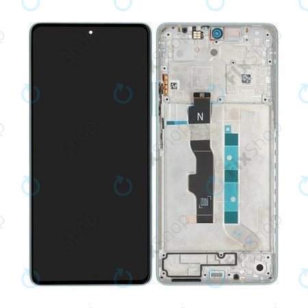 Xiaomi Redmi Note 13 5G 2312DRAABC - Ecran LCD + Sticlă Tactilă + Ramă (Ocean Teal) - 5600030N1700 Genuine Service Pack
