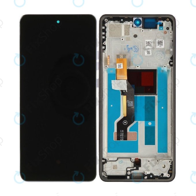 Ecran pentru Motorola Moto G86 5G, Sticlă tactilă cu ramă, Cosmic Sky, 5D68C30475, Genuine Service Pack