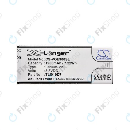 Baterie pentru Alcatel 1 Dual Sim, TCL 5033, Vodafone VFD, Telstra, 1900mAh, Li-Ion, 3.8V, TLI019D7, HQ