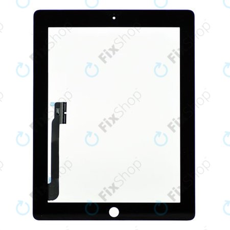 Apple iPad 3, iPad 4 - Sticlă Tactilă (Black)