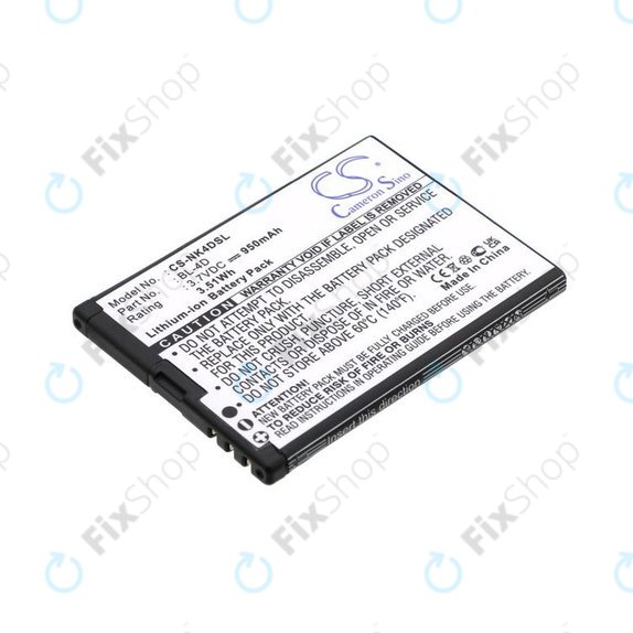 Baterie pentru Nokia N97 Mini, E5, E7, BLU Hero 2, 950mAh, Li-Ion, 3.7V, BL-4D, HQ