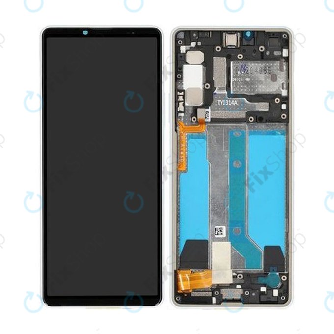 Sony Xperia 10 IV XQCC54 - Ecran LCD + Sticlă Tactilă + Ramă (White) - A5047174A Genuine Service Pack