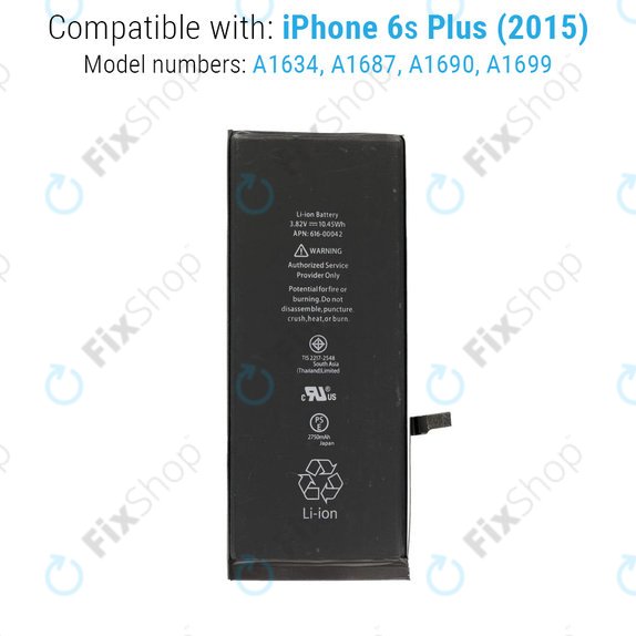 Baterie pentru iPhone 6S Plus, 2750mAh
