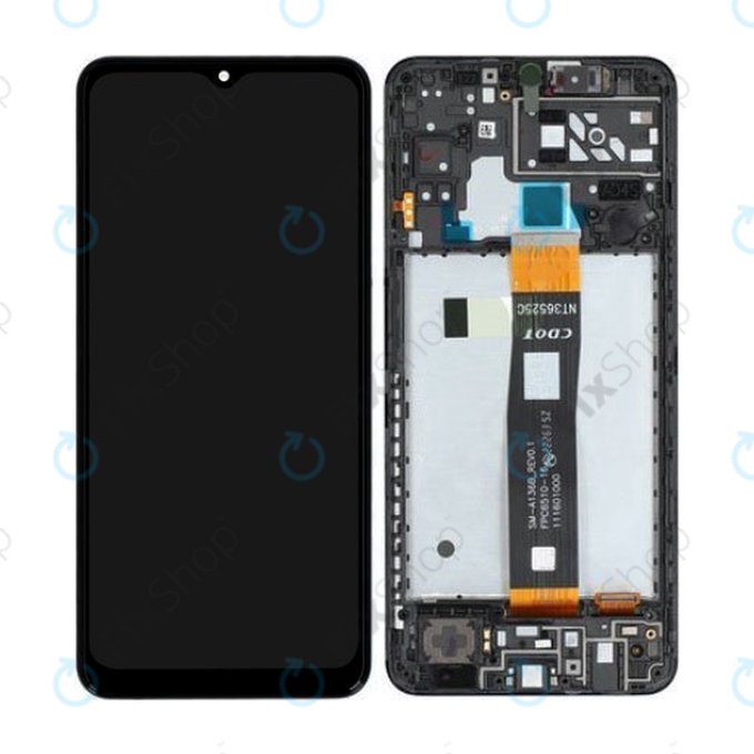 Samsung Galaxy A04S A047F - Ecran LCD + Sticlă Tactilă + Ramă (Black) - GH82-29805A, GH82-29806A Genuine Service Pack