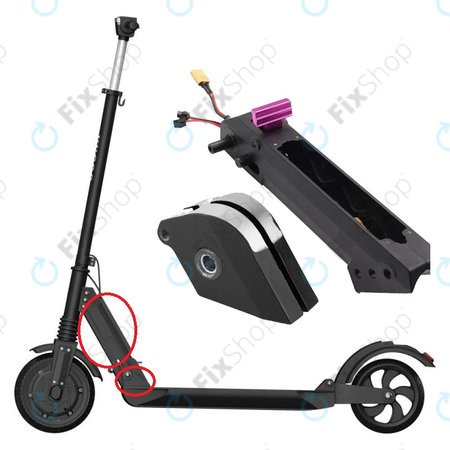 Kugoo S1, S1 Pro, S2, S3 - Set mecanism de pliere cu harnașament pentru cabluri