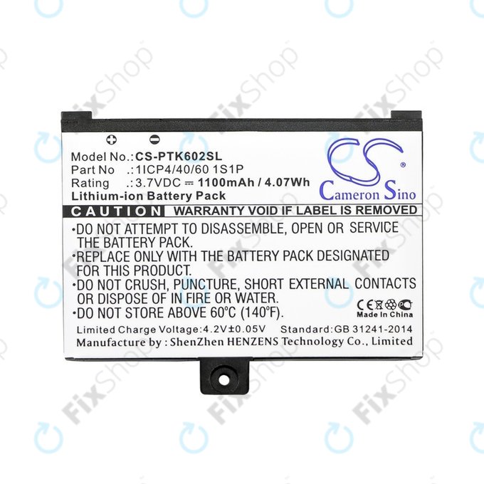 PocketBook Pro 602, 603, 612, 902, 903, 912, 920, 920.W - Baterie 1ICP4/40/60 1S1P 1100mAh HQ