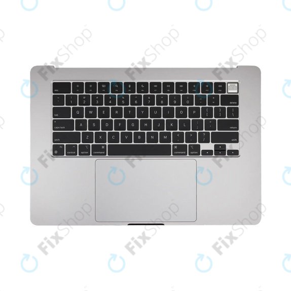 Ramă superioară tastatură pentru MacBook Air 15", A3114 (2024), cu tastatură US și baterie, Space Gray, 661-40266, Genuine Apple