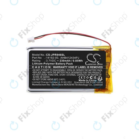 Baterie pentru Jabra Pro 9400, 9450, 9460, 9465, 9470, 230mAh, Li-Pol, 3.7V, 14192-00, HQ