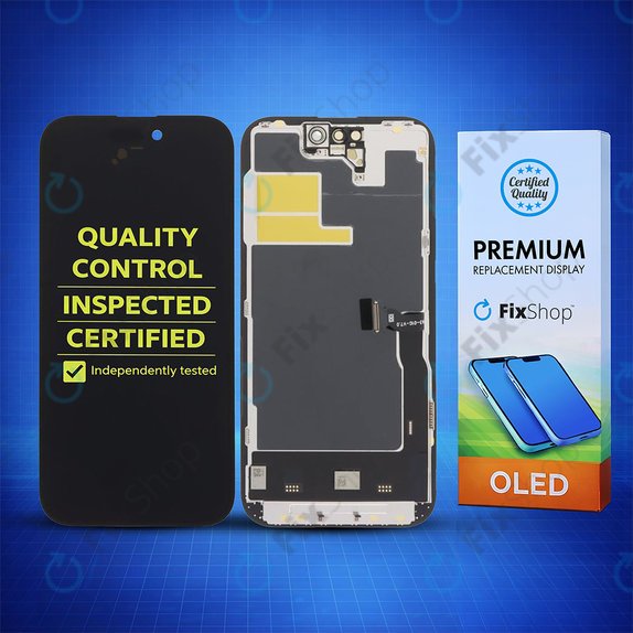 Ecran Soft OLED pentru iPhone 14 Pro, Sticlă tactilă cu ramă, DIAGNOSTIC