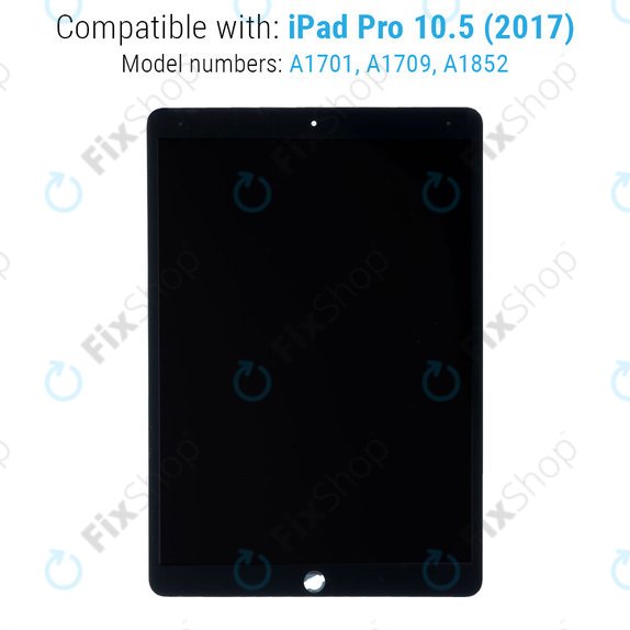 Ecran LCD pentru iPad Pro 10.5" (2017), Black, Sticlă Tactilă fără ramă, Refurbished