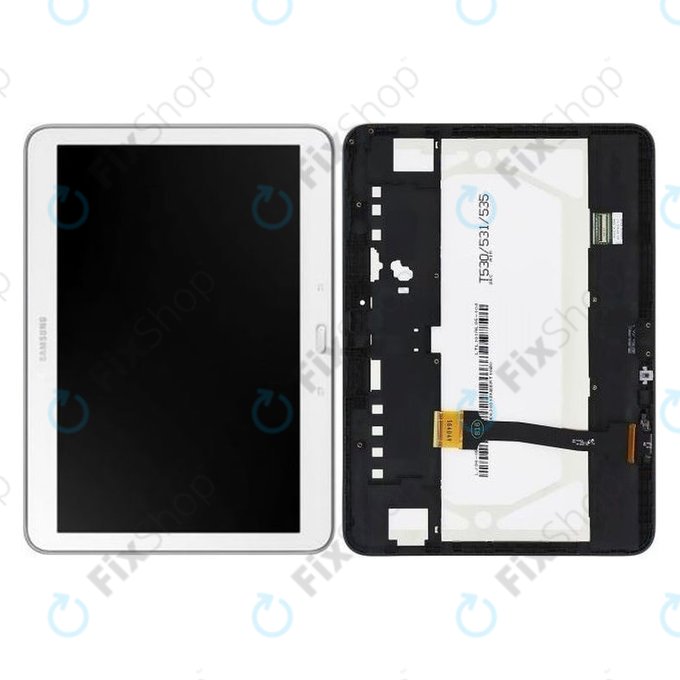 Samsung Galaxy Tab 4 10.1 T530 - Ecran LCD + Sticlă Tactilă + Ramă (White) - GH97-15849B Genuine Service Pack