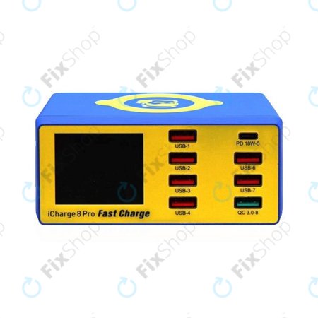 Mechanic iCharge 8 Pro - Statie de încărcare pentru service USB cu încărcare USB-C wireless