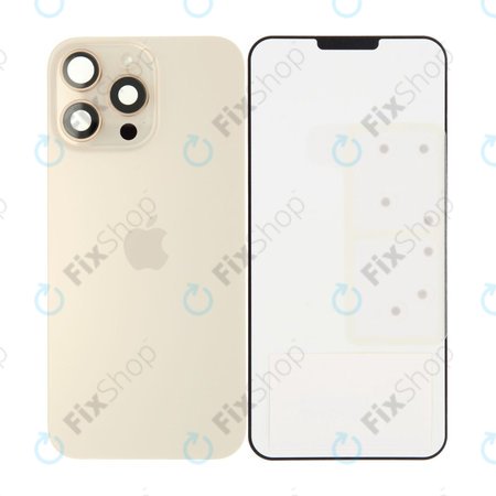 Sticlă Carcasă Spate pentru iPhone 16 Pro Max | Desert Titanium | 661-44960 | Genuine Apple
