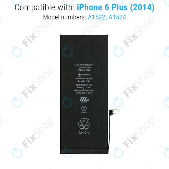 Baterie pentru iPhone 6 Plus, 2915mAh