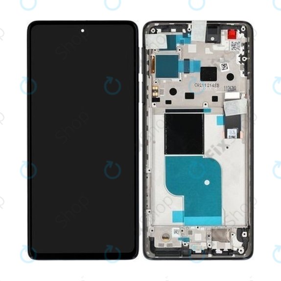 Motorola Edge 30 Pro XT2201 - Ecran LCD + Sticla Tactilă + Ramă (Black) - 5D68C20263, 5D68C20276 Genuine Service Pack