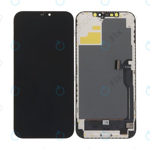 Ecran Soft OLED pentru iPhone 12 Pro Max, Sticlă tactilă cu ramă, DIAGNOSTIC